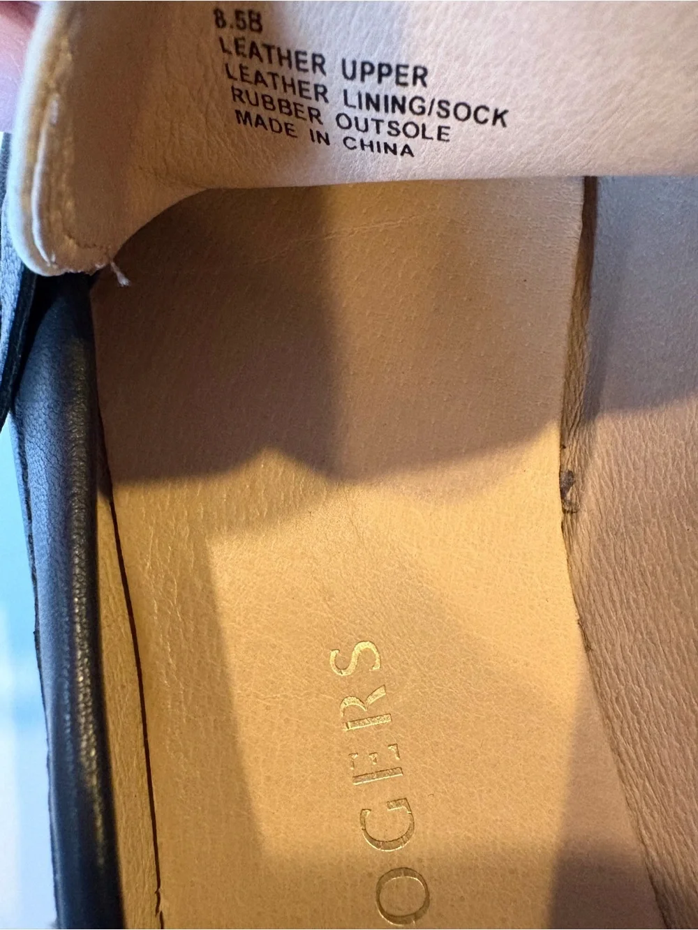 Jack Rogers || Tipson Contrast Penny Loafers Leather Flats Black Ivory 8.5‎